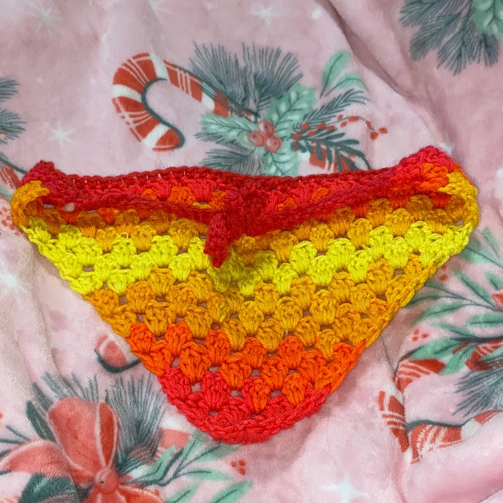 Colorful Crochet bandanna